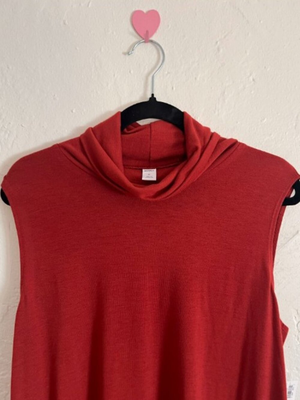 Old Navy Sleveless Turtleneck Swing/Shift Dress Rust Terracotta - Picture 4 of 8